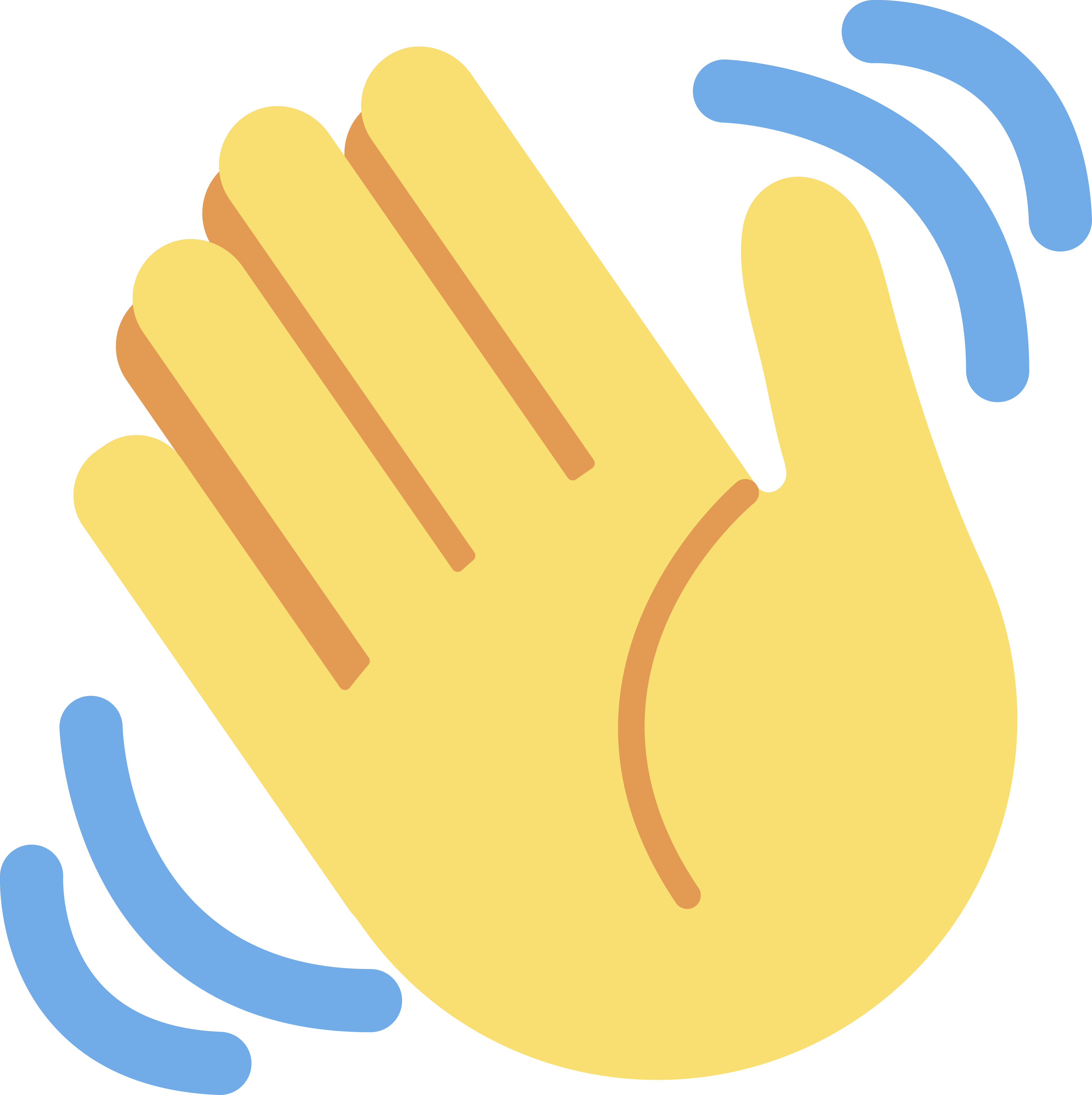 Waving hand